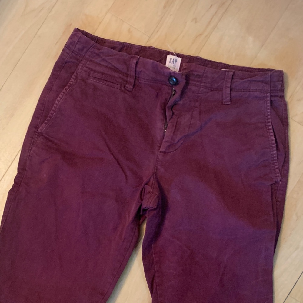 GAP Men's Deep Red Chinos
